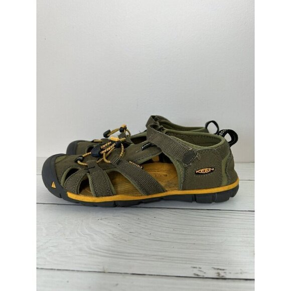 Keen Waterproof Sport Hiking close toe Sandals Dark Green Size 4 - Picture 3 of 13